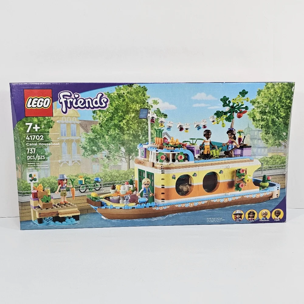 LEGO Friends 41702 Canal Houseboat 737 Pcs Building Set Retired New!
